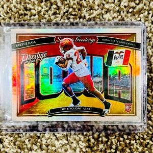 BREECE HALL ROOKIE CARD IOWA STATE CYCLONES 2022 PANINI PRESTIGE